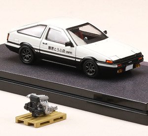 トヨタ スプリンター トレノ GT APEX (AE86) 頭文字D / 4A-GE ディスプレイモデル付き (ミニカー)