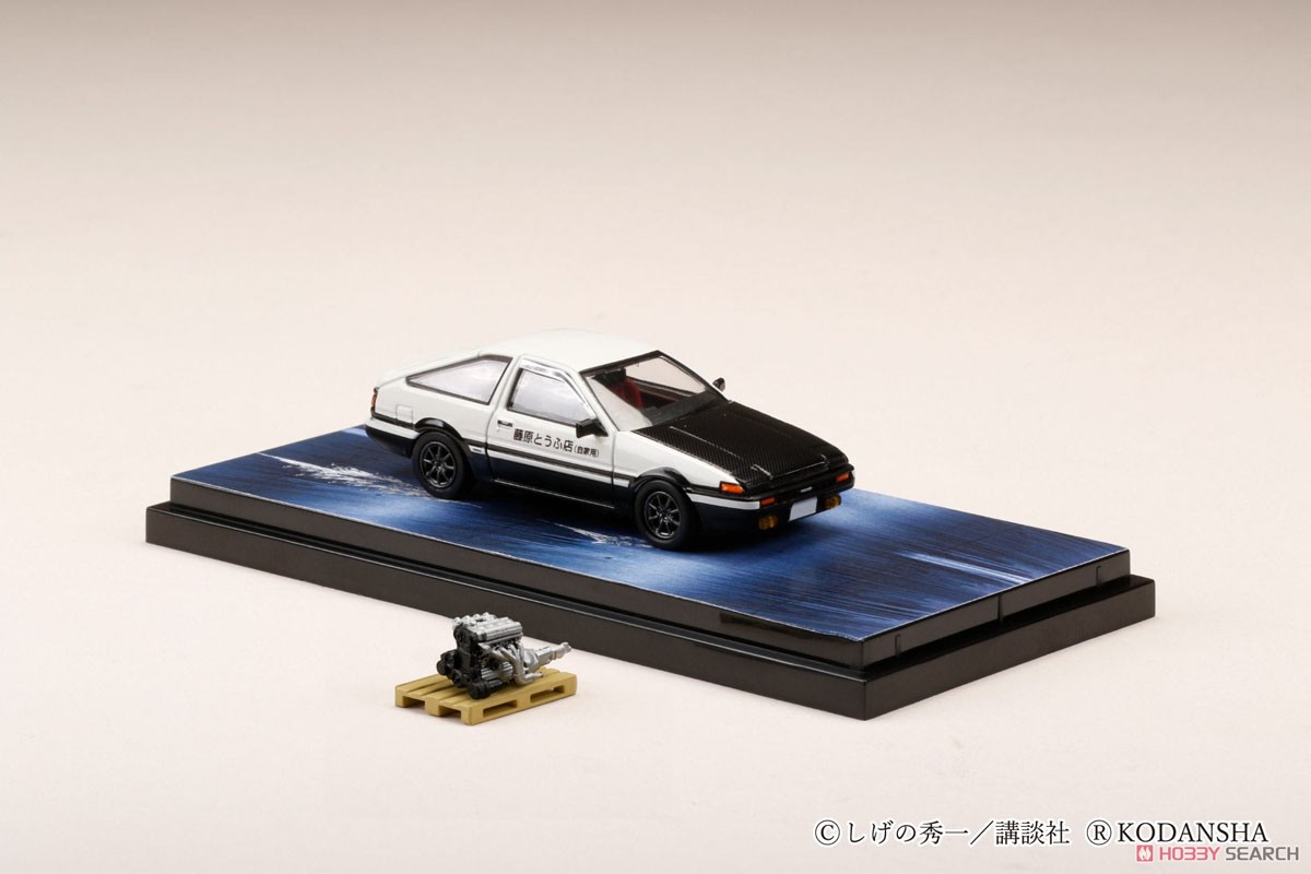 トヨタ スプリンター トレノ GT APEX (AE86) 頭文字D PROJECT D / 4A-GE 5 バルブ ディスプレイモデル付き (ミニカー) 商品画像1