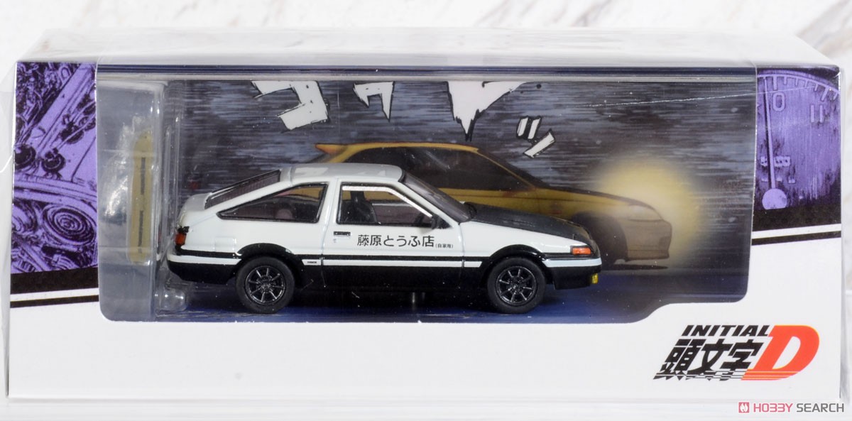 トヨタ スプリンター トレノ GT APEX (AE86) 頭文字D PROJECT D / 4A-GE 5 バルブ ディスプレイモデル付き (ミニカー) パッケージ4