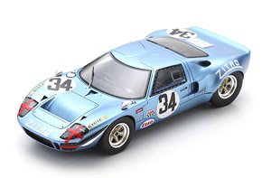 Ford GT40 No.34 1000km Monza 1969 J-P Hanrioud D.Martin (ミニカー)