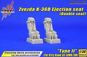 Zvezda K-36D Ejection Seat (Double Seat) `Type II` (for Kitty Hawk SU-30MK/SM) (Plastic model)