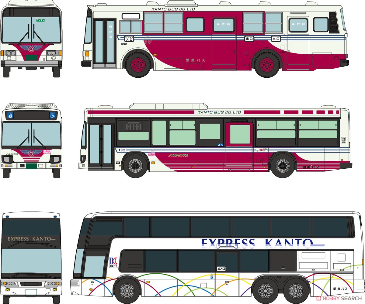 ザ・バスコレクション 関東バス創立90周年 3台セット (鉄道模型) その他の画像1