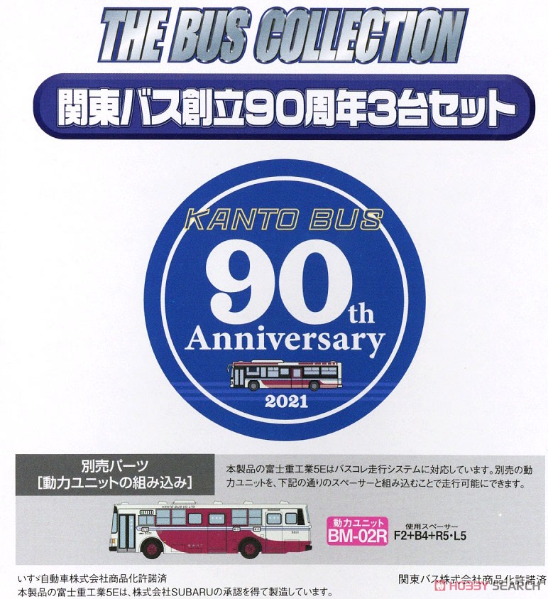 ザ・バスコレクション 関東バス創立90周年 3台セット (鉄道模型) その他の画像2