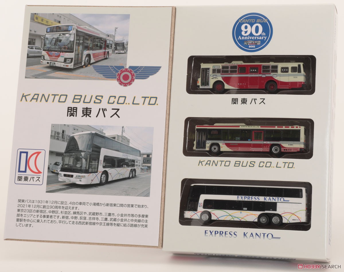 ザ・バスコレクション 関東バス創立90周年 3台セット (鉄道模型) パッケージ3