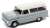 1966 Chevy Suburban Gray / White Roof (Diecast Car) Item picture1