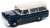 1966 Chevy Suburban Dark Blue / White Roof (Diecast Car) Item picture1