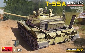 T-55A Mod.1970 フルインテリア (内部再現) (プラモデル)