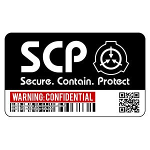 SCP Foundation Waterproof Sticker (Anime Toy)