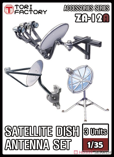 Satellite Dish Antenna Set (Plastic model) Package1