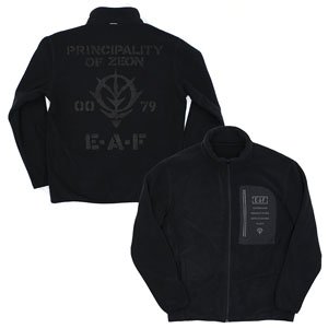 Mobile Suit Gundam Zeon E.A.F. Fleece Jacket Black M (Anime Toy)