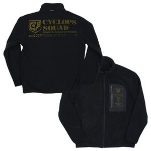 Mobile Suit Gundam 0080: War in the Pocket Cyclops Squad Fleece Jacket Black XL (Anime Toy)