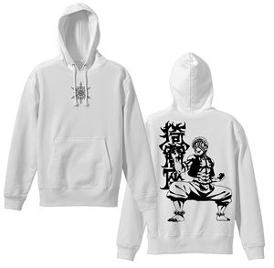 Demon Slayer: Kimetsu no Yaiba Akaza Pullover Parka White M (Anime Toy)