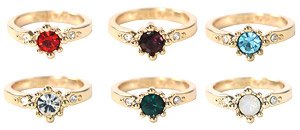 Kumamate Ring Collection for Plush / Birthstone Color Ver.A (Set of 6) (Anime Toy)