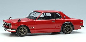 Nissan Skyline 2000 GT-R (KPGC10) 1971 (RS Watanabe 8 spoke) レッド (ミニカー)