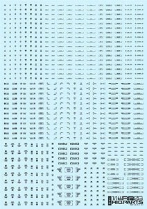 1/144 RB03 Caution Decal One Color Dark Gray (Material)