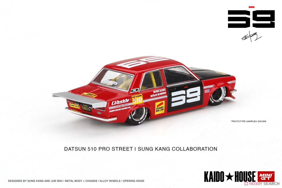 Datsun 510 Pro Street SK510 Red Kaido House (LHD) (Diecast Car) Item picture2