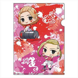 Tokyo Revengers Chibittsu! Pettypetty A4 Clear File Mikey & Draken (Anime Toy)