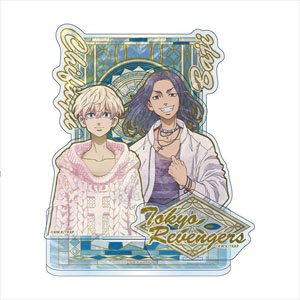 Tokyo Revengers Brillant Glass Art Acrylic Diorama Chifuyu & Baji (Anime Toy)