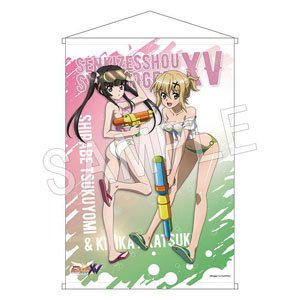 Senki Zessho Symphogear XV B2 Tapestry Sea Side Battle Ver. Shirabe & Kirika (Anime Toy)