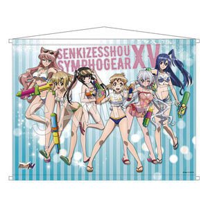 Senki Zessho Symphogear XV B1 Tapestry Sea Side Battle Ver. (Anime Toy)