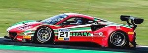 Team Italy - Ferrari 488 GT3 No.21 FIA Motorsport Games GT Cup Vallelunga 2019 (Diecast Car)