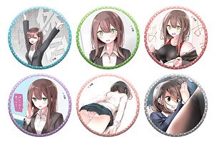 会社に行きたくないOLちゃん 缶バッジコレクション (6個セット) (キャラクターグッズ)