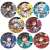 Combatants Will Be Dispatched! Trading Can Badge (Set of 8) (Anime Toy) Item picture1
