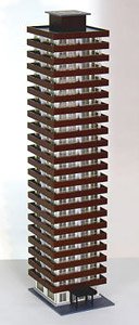 Highrise Condominium II (Brown) Kit (Unassembled Kit) (Model Train)