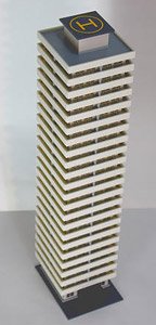 Highrise Condominium II (Ivory) Kit (Unassembled Kit) (Model Train)