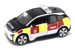 Tiny City UK13 BMW i3 UK London Fire Department Patrol Car (Diecast Car)