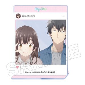 ひげを剃る。そして女子高生を拾う。 SNS風 アクリルスタンド (キャラクターグッズ)