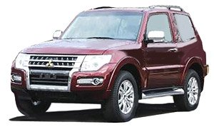 2017 Mitsubishi Pajero V87 (3 Doors) Deep Red Mica (ミニカー)