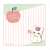 Natsume`s Book of Friends Microfiber Towel Nyanko-sensei A Apple (Anime Toy) Item picture1