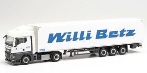 (HO) MAN TGX GM ボックスセミトレーラー `Willi Betz` (鉄道模型)