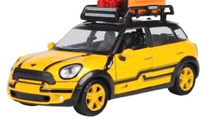 Mini Coopers S Countryman with Roof Rack (Yellow) (Diecast Car)