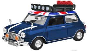 Morris Mini Cooper with Roof Rack (Navy) (ミニカー)