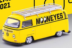 Volkswagen Type II (T2) Panel Van Mooneyes with Roof Rack (Diecast Car)