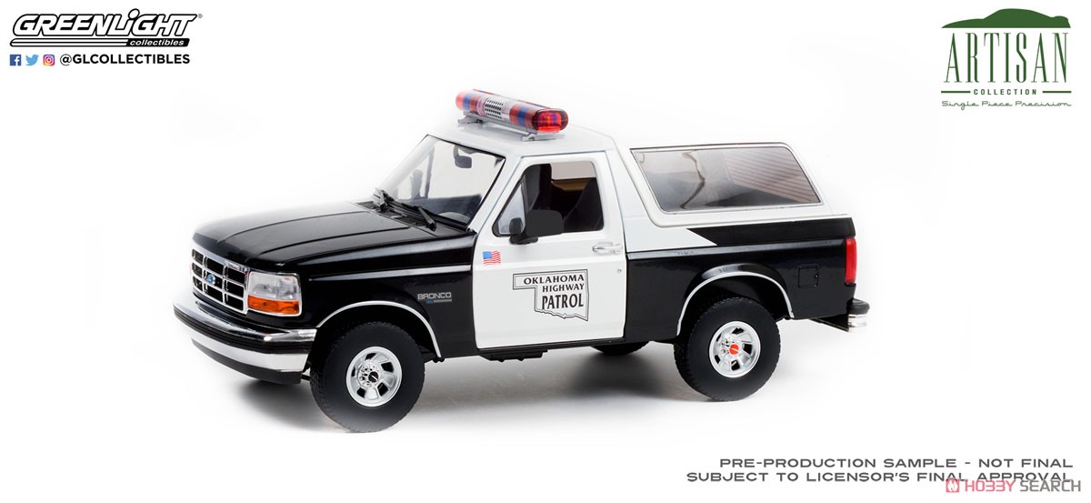 1996 Ford Bronco - Oklahoma Highway Patrol (ミニカー) 商品画像1