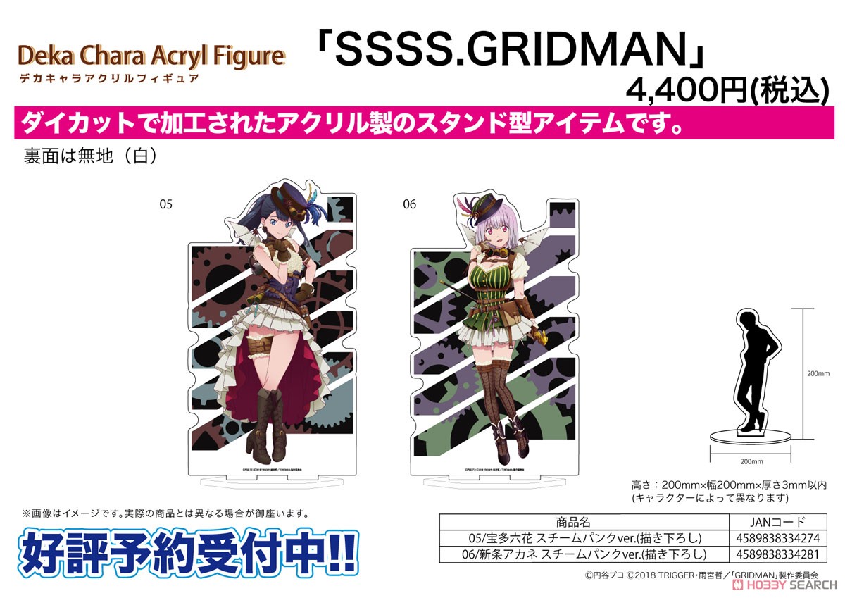 デカキャラアクリルフィギュア 「SSSS.GRIDMAN」 05 宝多六花 スチームパンクver. (描き下ろし) (キャラクターグッズ) その他の画像2