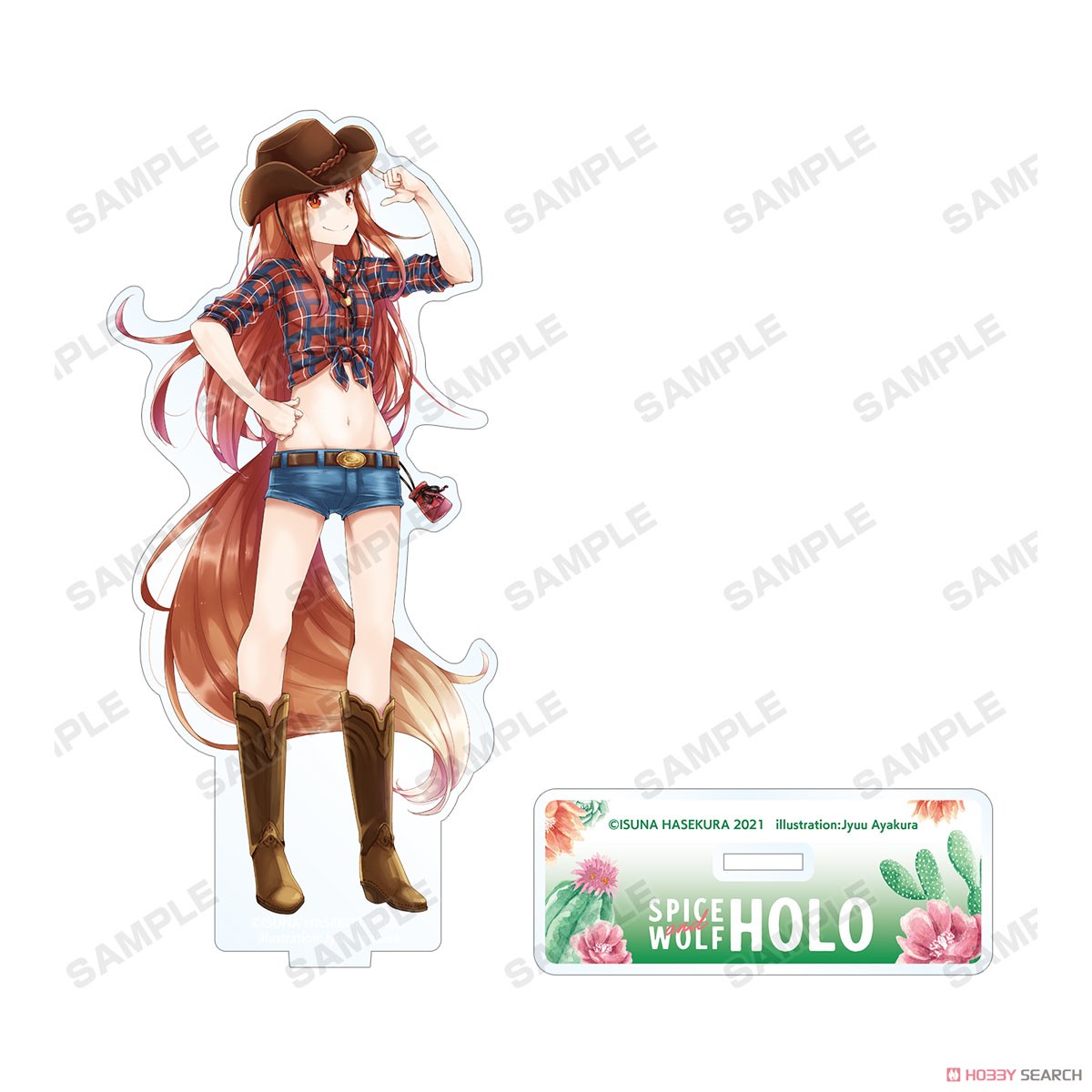 Spice and Wolf Jyuu Ayakura [Especially Illustrated] Holo Western Girl Ver. Big Acrylic Stand (Anime Toy) 商品画像2