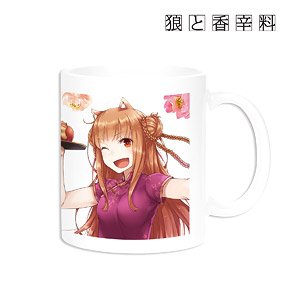 Spice and Wolf Jyuu Ayakura [Especially Illustrated] Holo China Dress Ver. Mug Cup (Anime Toy)