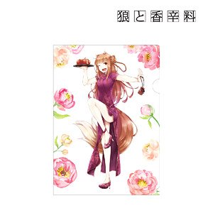 狼と香辛料 文倉十先生 描き下ろしイラスト ホロ チャイナドレスver. クリアファイル (キャラクターグッズ)