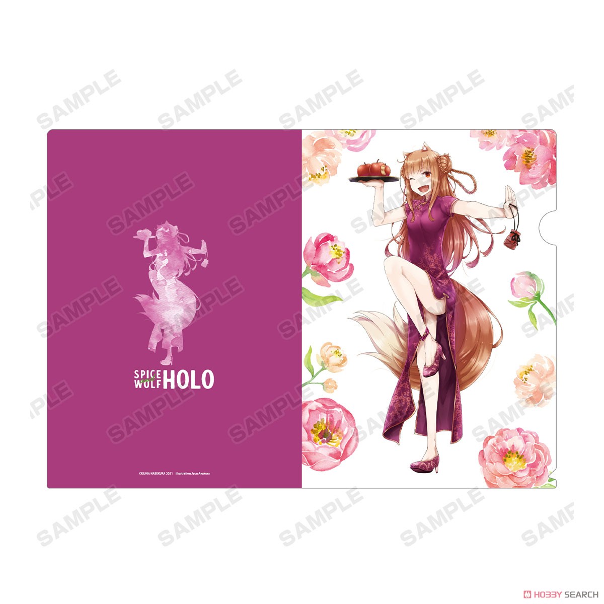 Spice and Wolf Jyuu Ayakura [Especially Illustrated] Holo China Dress Ver. Clear File (Anime Toy) 商品画像3