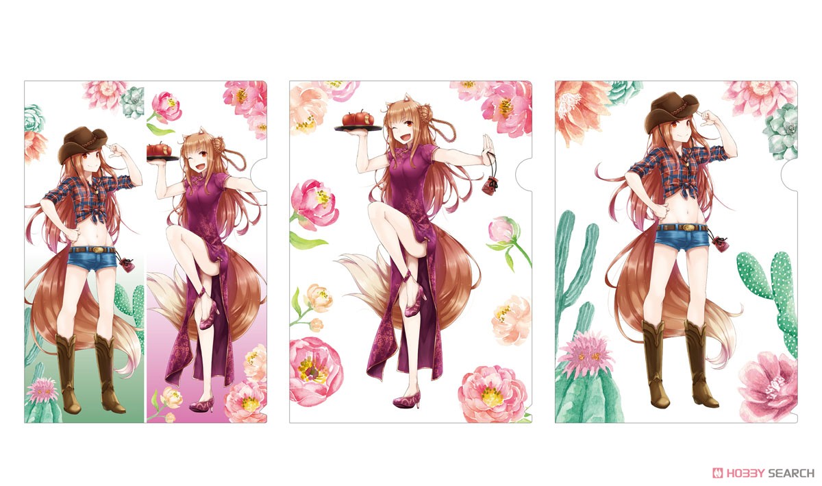 Spice and Wolf Jyuu Ayakura [Especially Illustrated] Holo China Dress Ver. Clear File (Anime Toy) その他の画像1