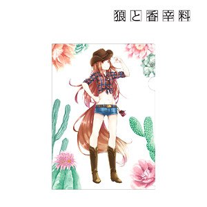 狼と香辛料 文倉十先生 描き下ろしイラスト ホロ ウェスタンガールver. クリアファイル (キャラクターグッズ)