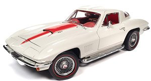 1967 Chevy Corvette 427 White / Red Stripe (Diecast Car)