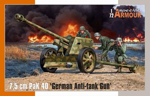 7,5 cm PaK 40 `German Anti-Tank Gun` (Plastic model)