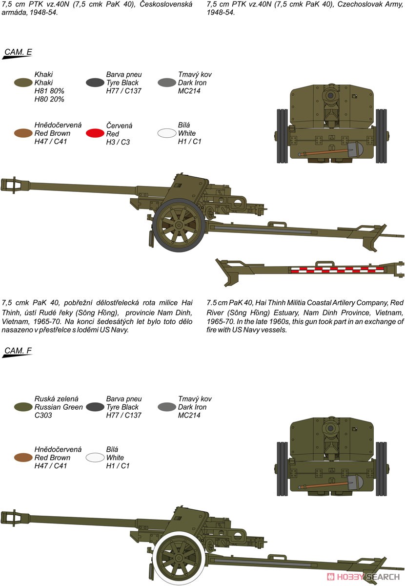 7.5cm PaK40 対戦車砲 (プラモデル) 塗装3