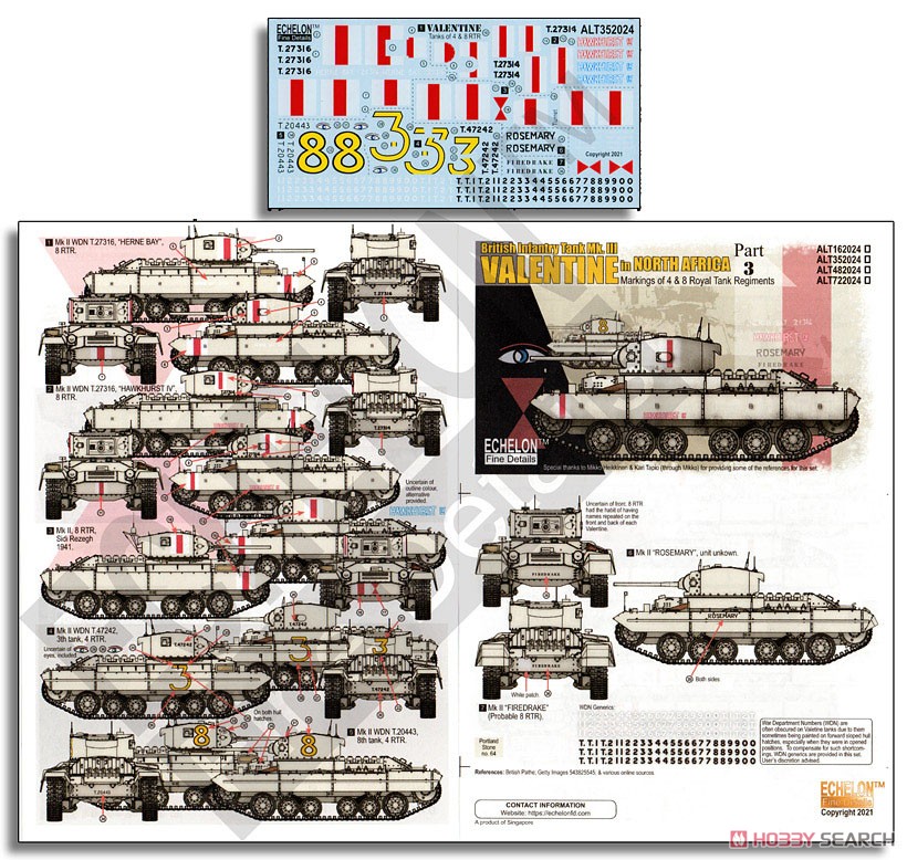 WWII UK Valentines in North Africa (Pt 3) (Decal) その他の画像1