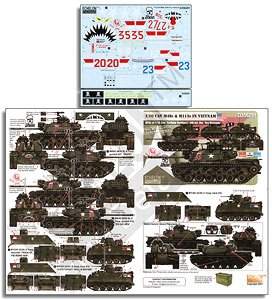 ベトナム戦争 アメリカ陸軍ベトナムでの第10騎兵連隊所属のM48とM113 (デカール)